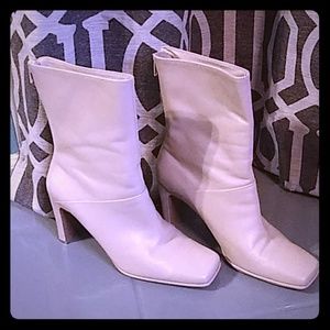 Sand Leather Amanda Smith Heel Boots